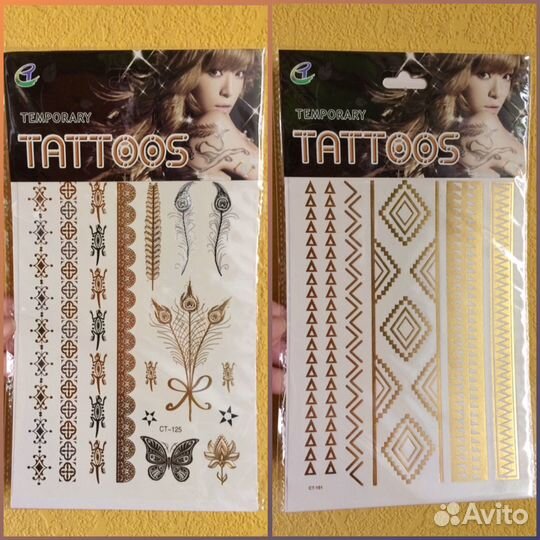Переводные временные тату / Наклейка на тело