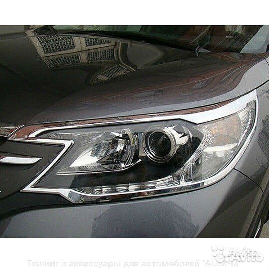 Накладки на передние фары Honda CR-V 2012