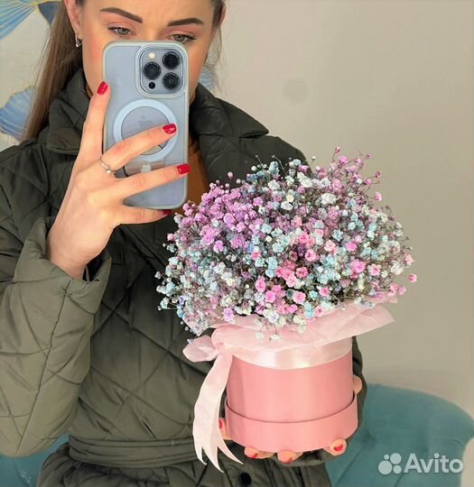 Композиции из Радужной Гипсофилы