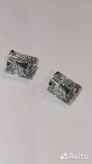 Серьги серебро с алпанитами