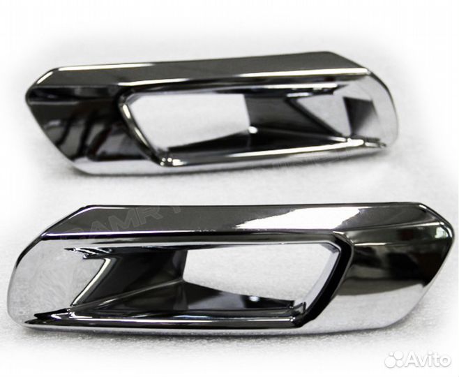 Хром накладки на передние птф Camry V70