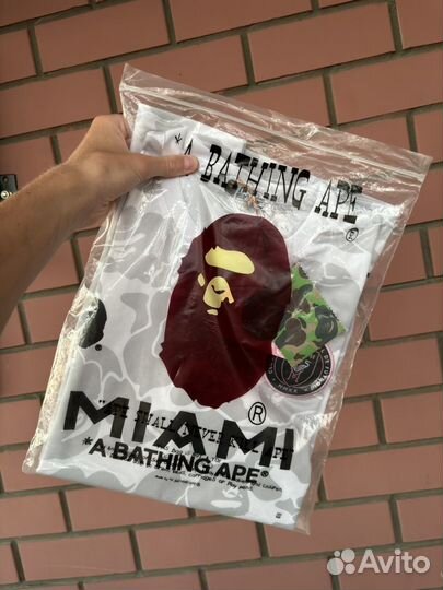 Футболка bape x inter miami / футболка мужская