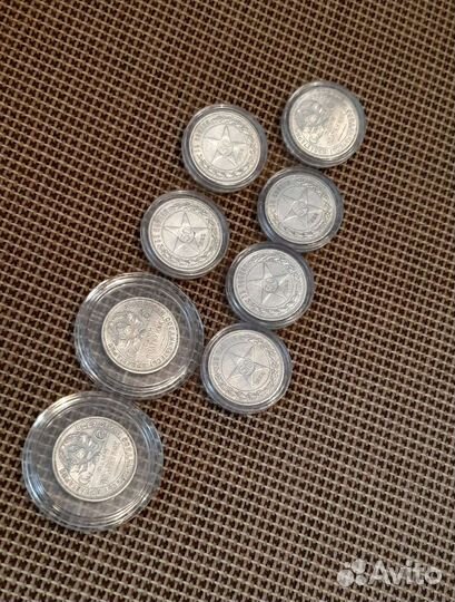 Лот серебряных полтинников СССР