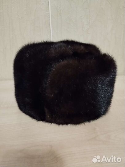 Норковая шапка мужская, 59 размер, почти новая