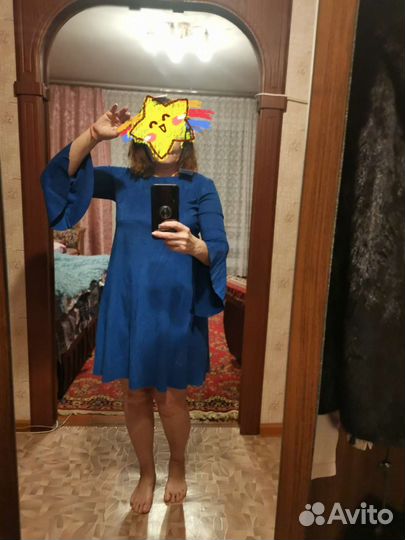 Платье из искусственной замши