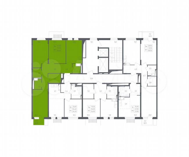3-к. квартира, 78,4 м², 10/10 эт.