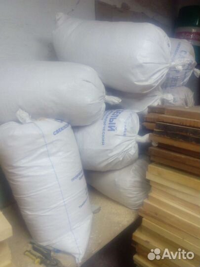 Опилки стружка в мешках