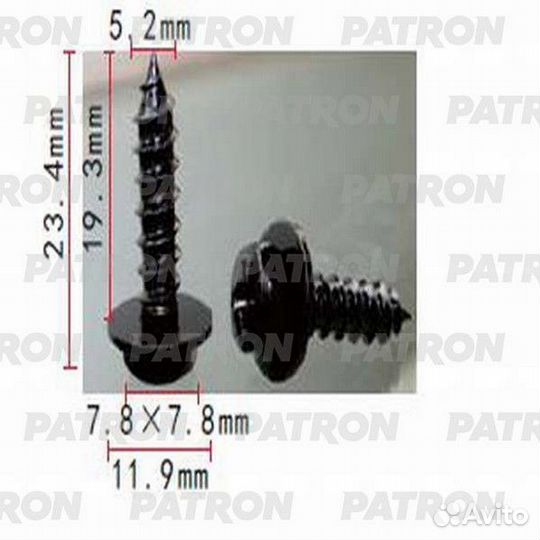 Patron P37-1438 Шуруп металлический LexusToyota пр