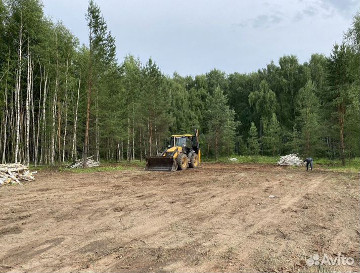 Расчистка участка спил деревьев выкарчевка