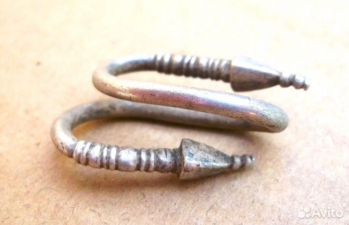 Антика Серьга Височник подарок Серебро. № 2