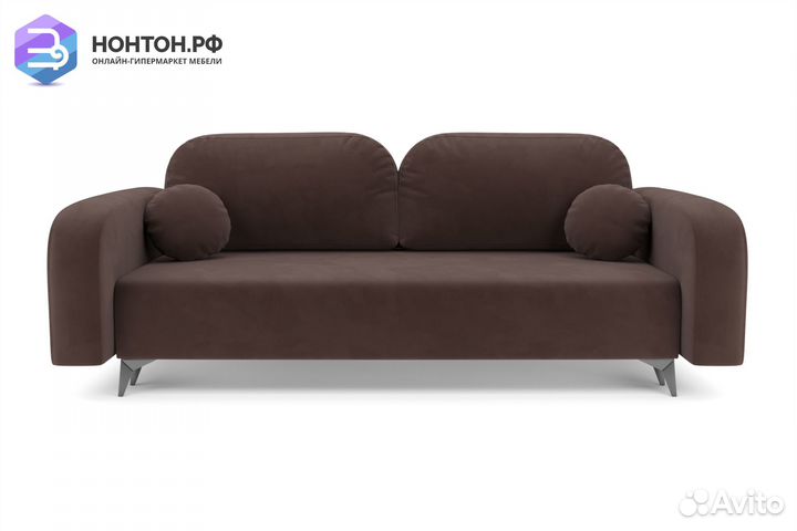 Диван тик-так Цюрих коричневый