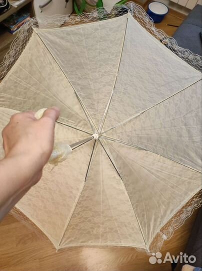 Кружевной зонтик непромокаемый