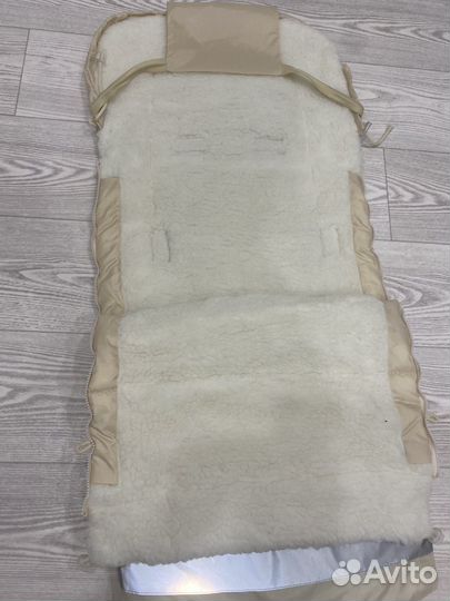 Зимний конверт в коляску на овчине