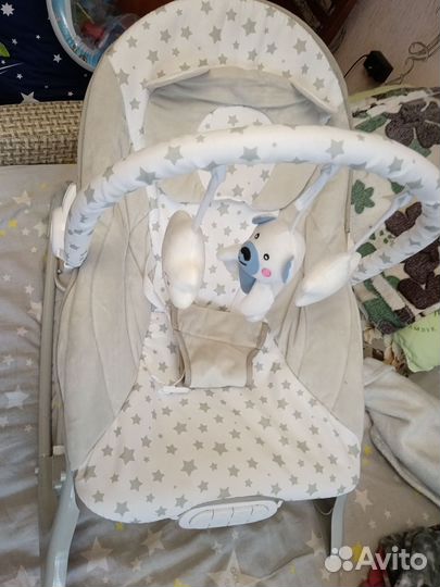 Шезлонг для новорожденных новый и игровой коврик