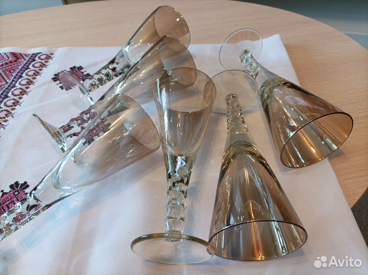 Хрустальные фужеры, бокалы СССР