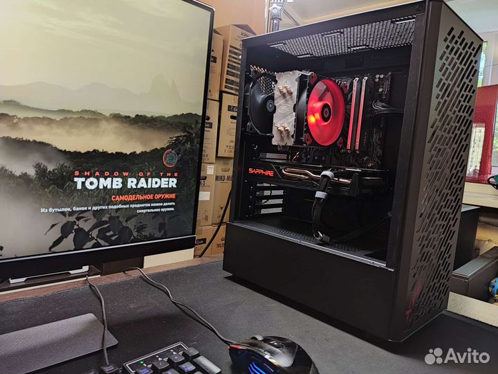 Игровой комп Ryzen5 3600+ RX5700XT+ 2X8Gb+SSD+HDD