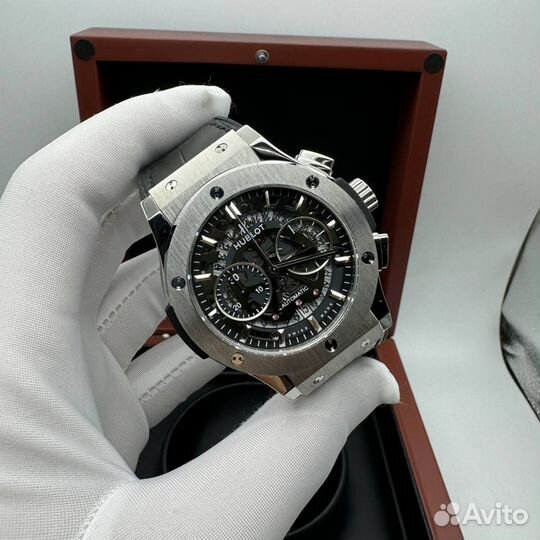 Часы мужские Hublot скелетон