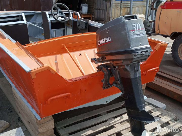 Катер с мотором тоха 30