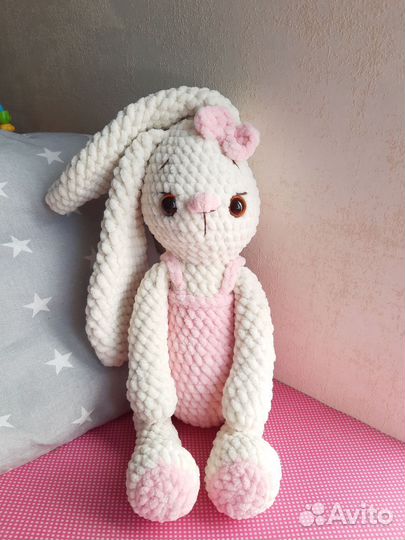 Плюшевые вязаные игрушки