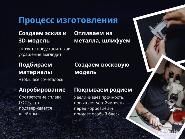 Золотое кольцо на заказ