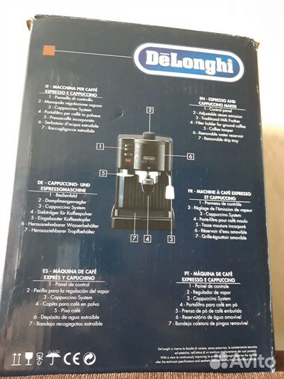 Кофеварка рожковая delonghi bar12f