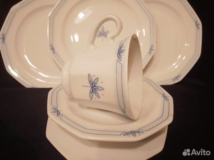 Чайная пара фарфор. Тарелка. Германия 90х.гг
