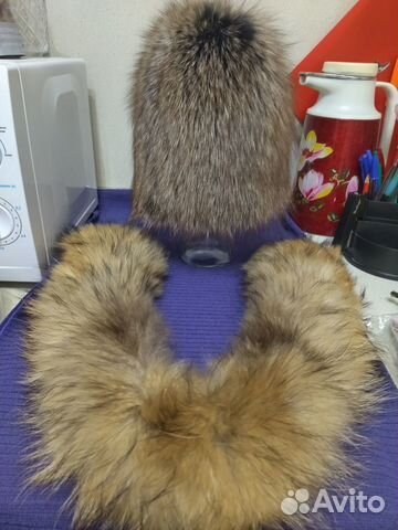 Шапка зимняя меховая женская и воротник
