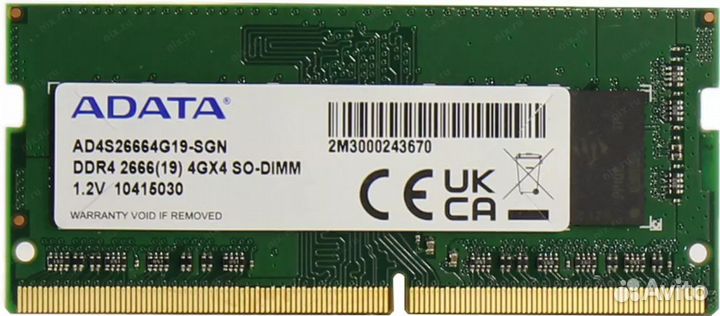 Оперативная память для ноутбука ddr4 4gb