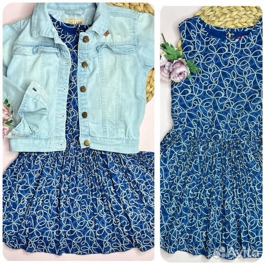 Пакет фирменных летних вещей для девочки 122-128