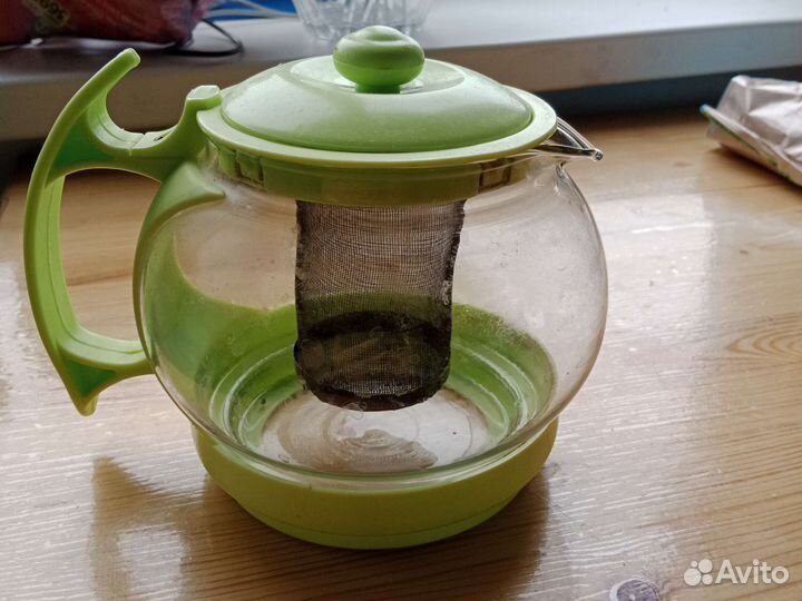 Чайник заварочный стеклянный б/у