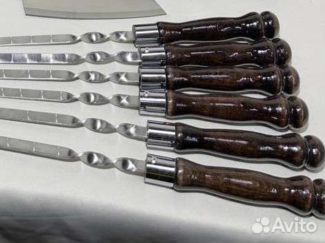 Шампура с деревянной ручкой