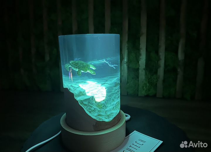 Ночник из эпоксидной смолы