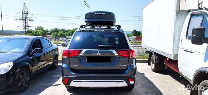 Бокс на крышу Broomer для Mitsubishi Outlander сер