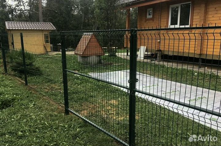 Забор сетка 3д