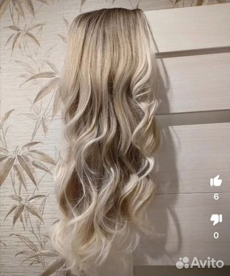 Парик блонд длинный