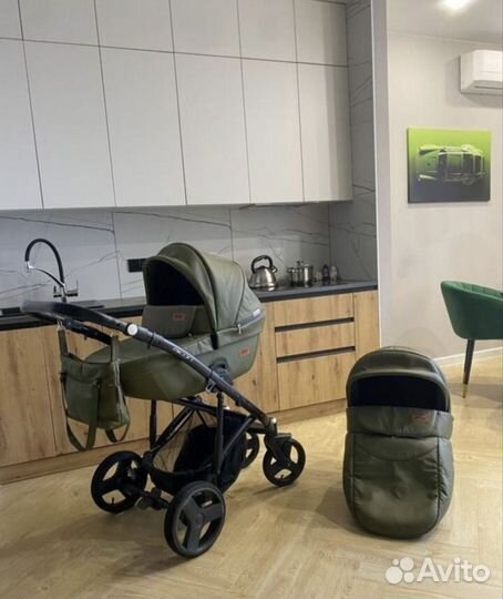 Коляска riko basic 3 в 1 эко кожа