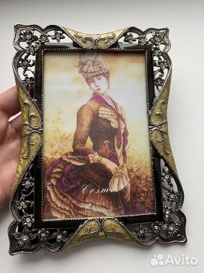 Фоторамка металлическая 10х15