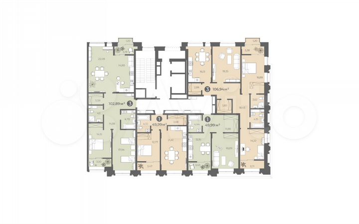 1-к. квартира, 50 м², 5/10 эт.