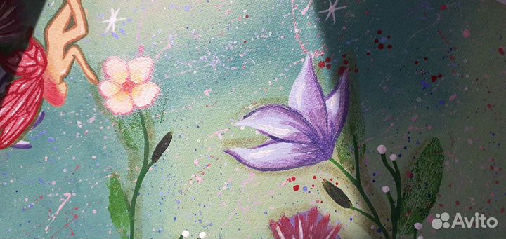 Картина акрилом на холсте