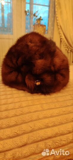 Шапка зимняя норковая женская