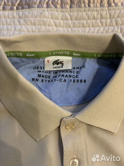 Мужское поло Lacoste