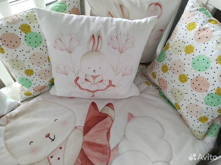 Бортики в кроватку новые