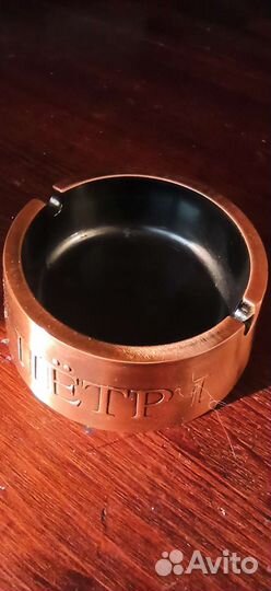 Пепельница Петр 1, медная пепельница