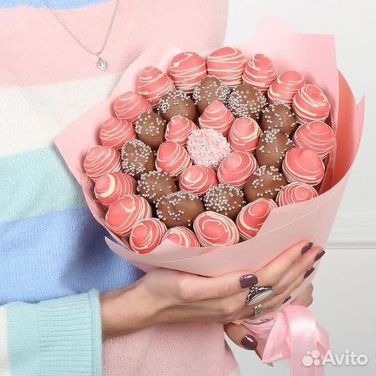 Букет из клубники в шоколаде