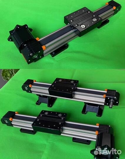 Линейный привод на ремнях ход 900, 600, 200мм