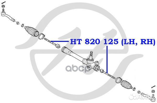 Тяга рулевая прав/лев HT820125 Hanse