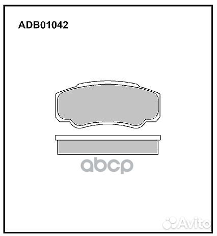 Колодки тормозные дисковые задние Allied Nippon