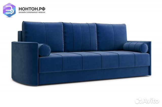 Диван еврокнижка Колибри 3-х местный темно-синий