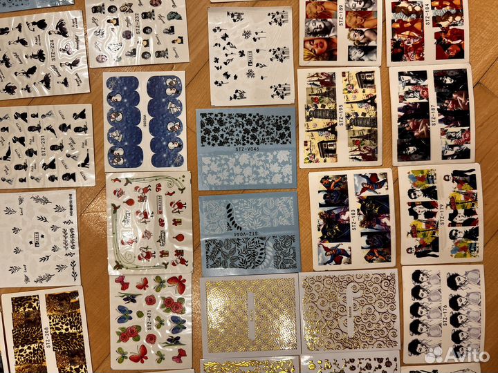 Дизайн ногтей(наклейки, слайдеры) более 90 шт