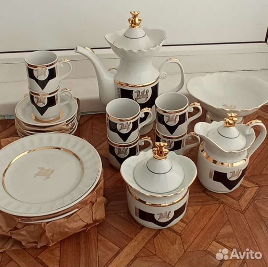 Кофейный сервиз Золотой Пегас